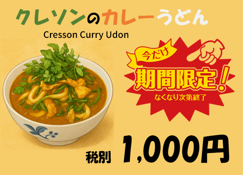 カレーうどん始めました