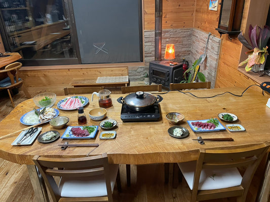 屋久島リゾート　屋久然ライフの夕ご飯